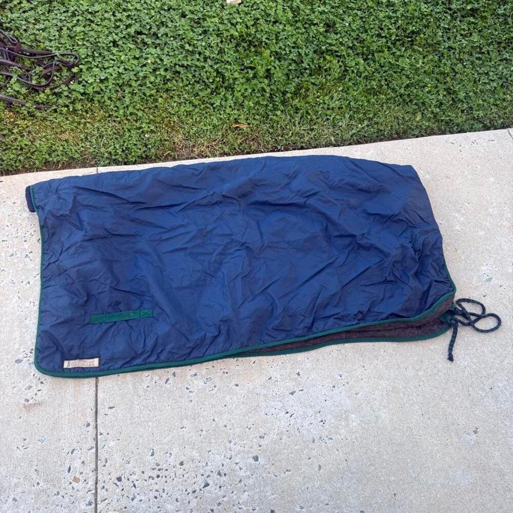 Thermatex navy green horse quarter sheet